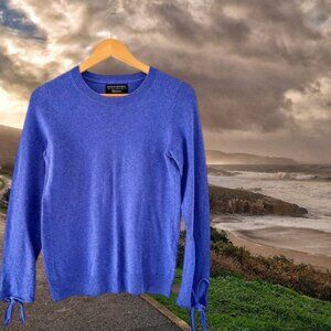 BR Wool-Cashmere Blend Filpucci Bow Cuff Sweater